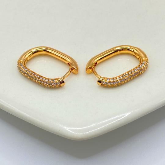 Arracada clip half & half