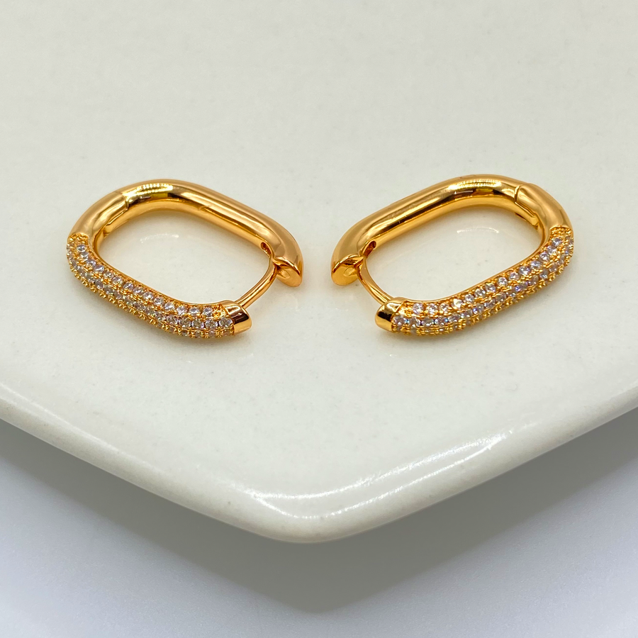 Arracada clip half & half