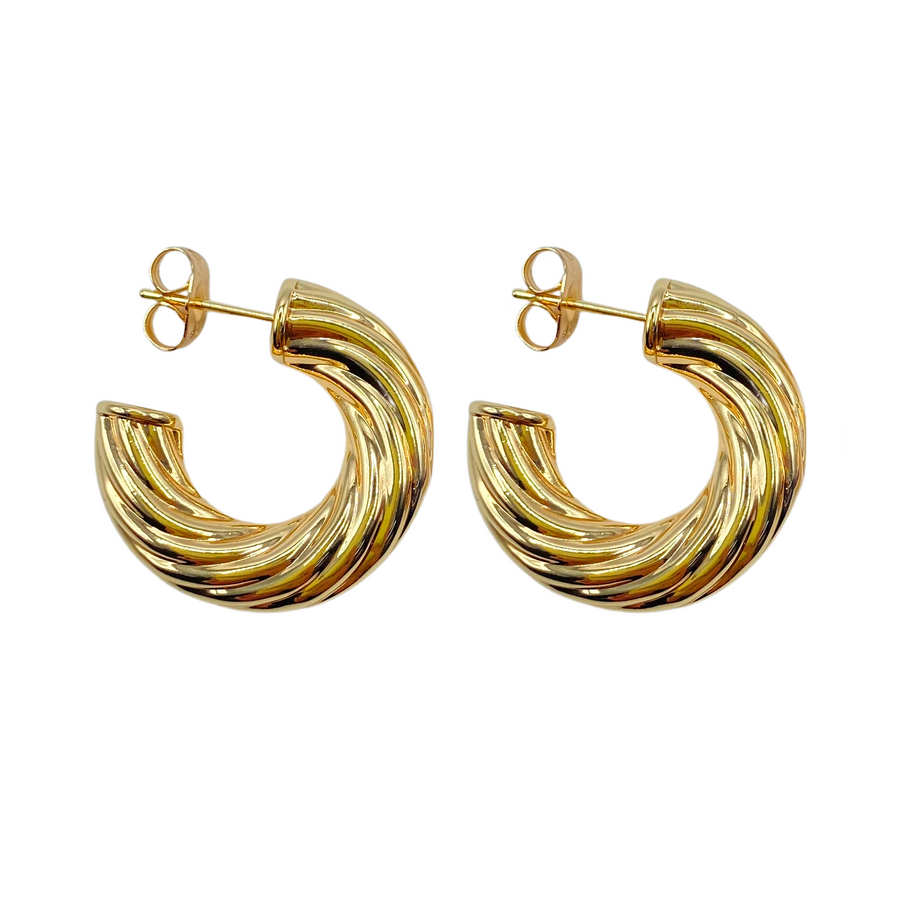 Arracada chunky crooked lines