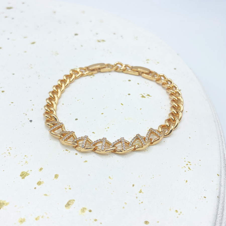 Pulsera triangular