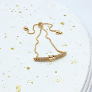 Pulsera corazón strass