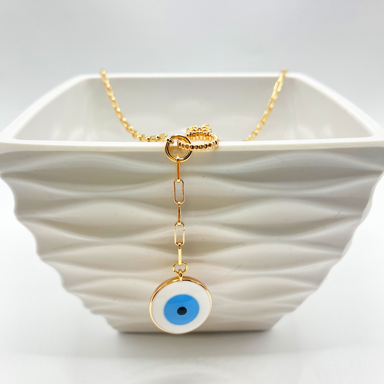 Gargantilla ojo azul