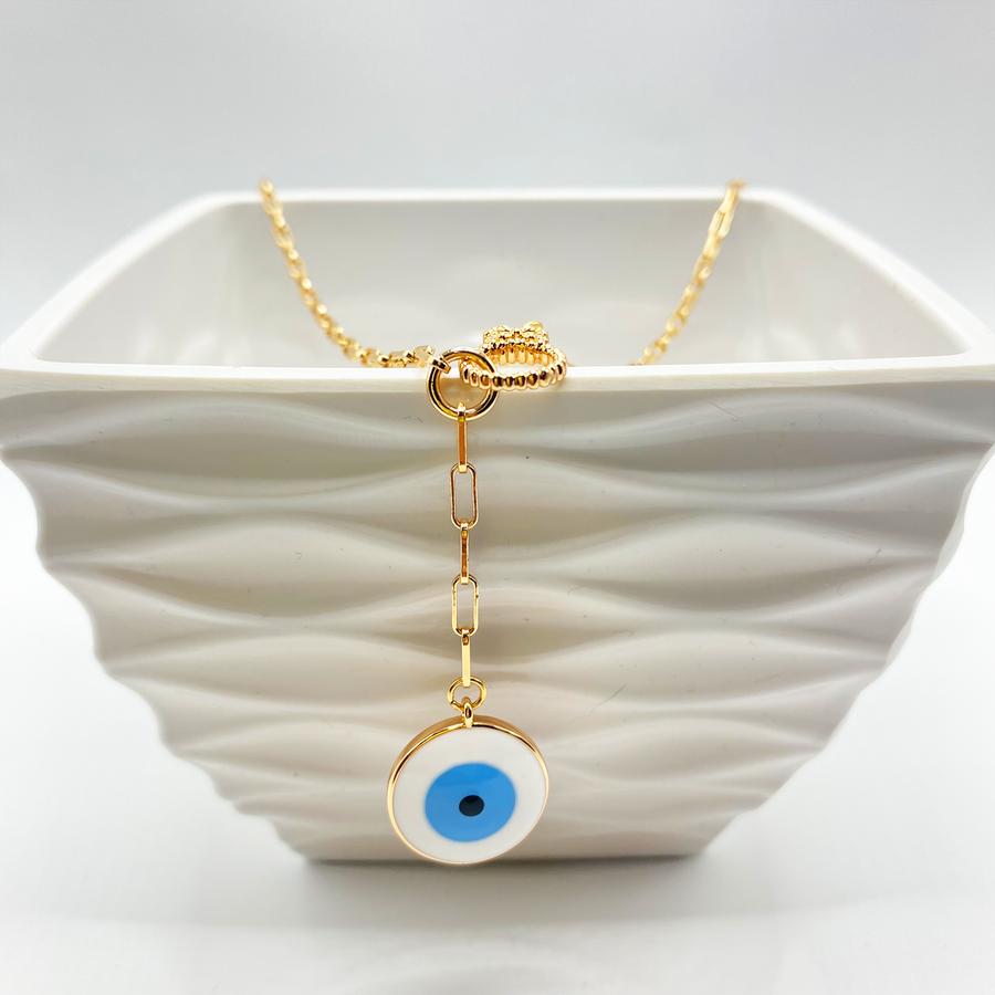 Gargantilla ojo azul