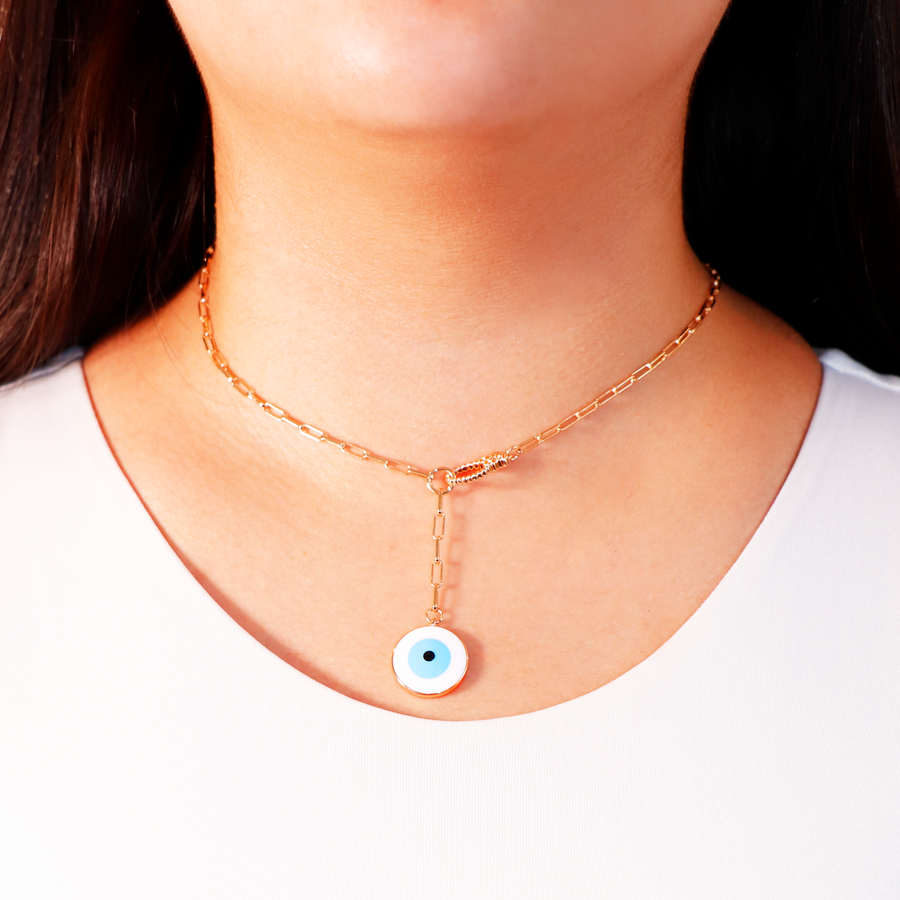 Gargantilla ojo azul