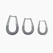 Pendiente Aros Plateados