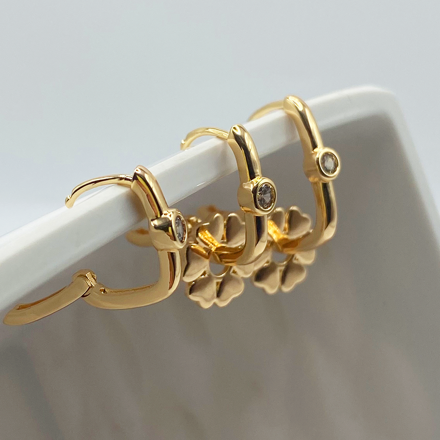 Pendiente Brillo Floral