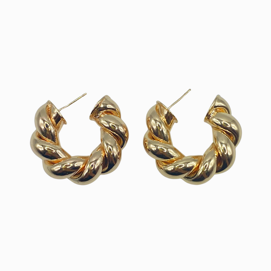 Arracada Glamorous Golden Braiding