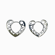 Arracada Silver Heart