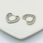 Arracada Silver Heart