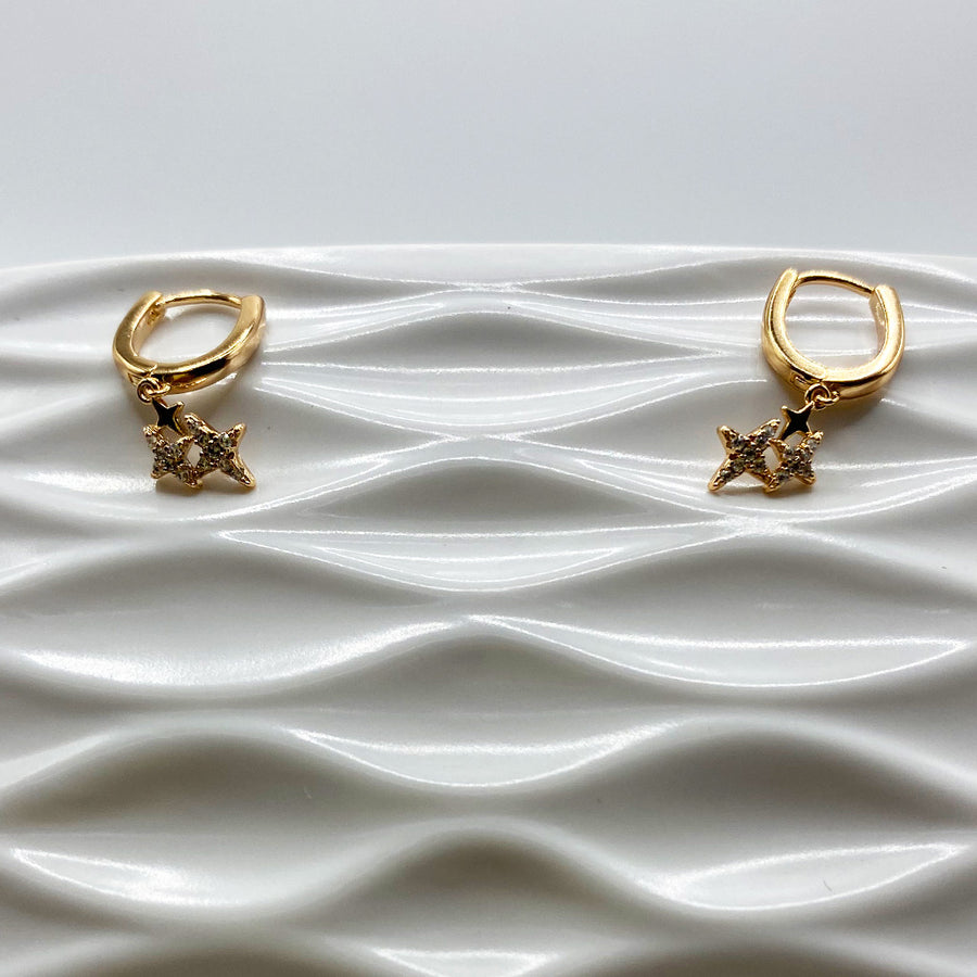 Pendiente Estrella 4 Puntas