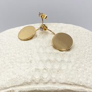 Pendiente Circular con Broquel