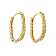 Huggie Alargado Strass