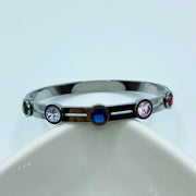 Brazalete Rainbow Plateado