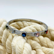 Brazalete Rainbow Plateado