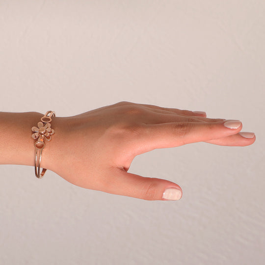 Brazalete Flor Rosado