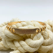 Brazalete Placa Strass