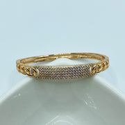 Brazalete Placa Strass