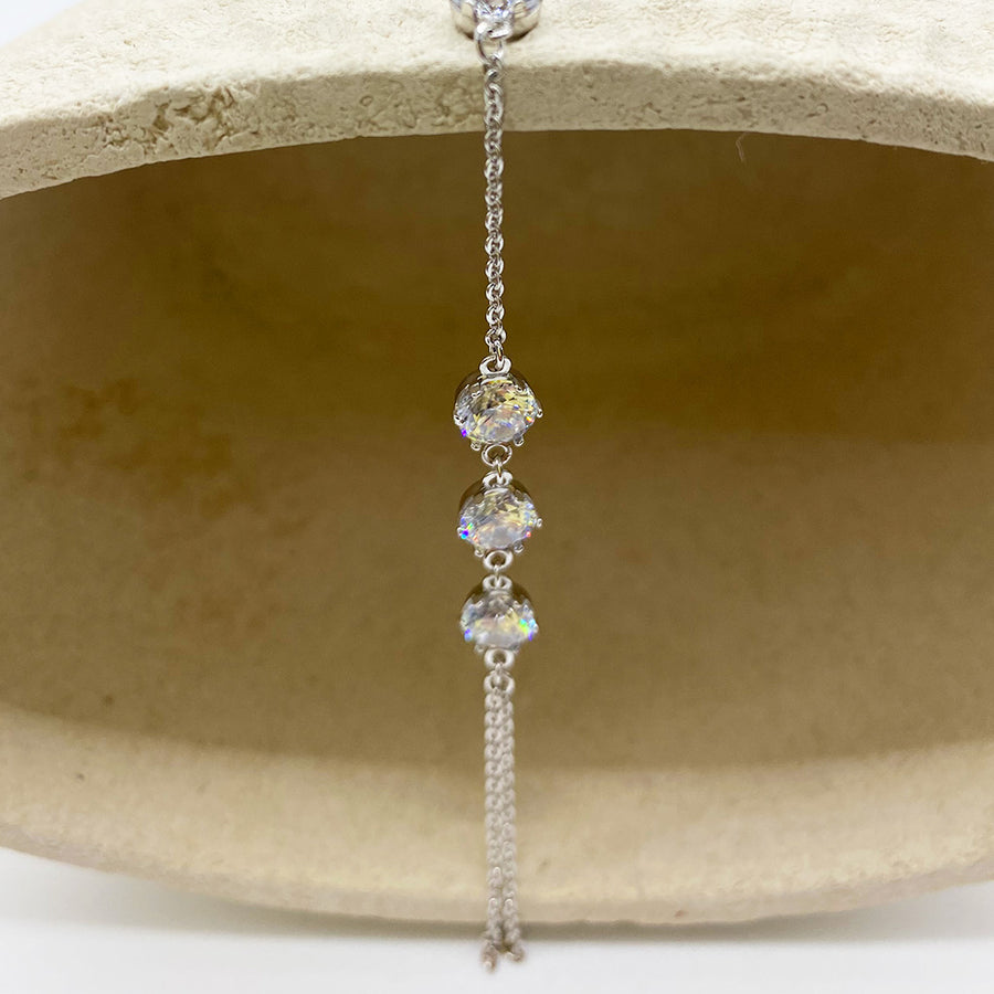 Pulsera & Anillo Plateada