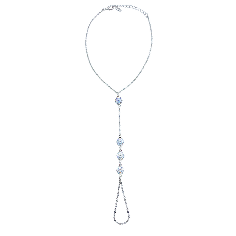 Pulsera & Anillo Plateada