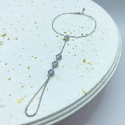 Pulsera & Anillo Plateada