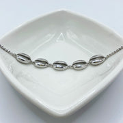 Pulsera Conchitas Plateada