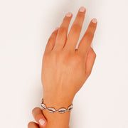 Pulsera Conchitas Plateada