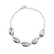 Pulsera Conchitas Plateada