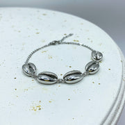 Pulsera Conchitas Plateada