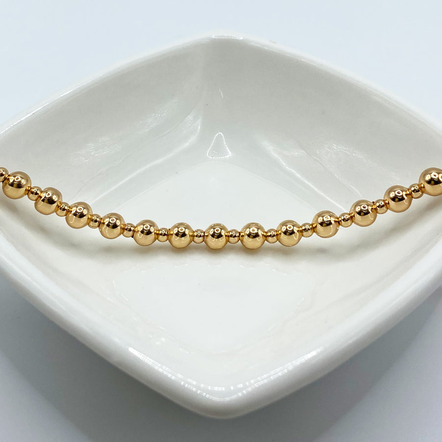 Pulsera Perlas Doradas