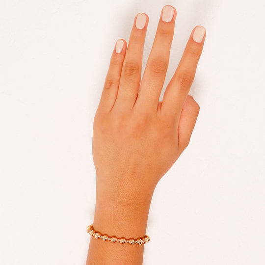 Pulsera Perlas Doradas