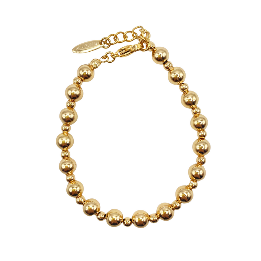 Pulsera Perlas Doradas