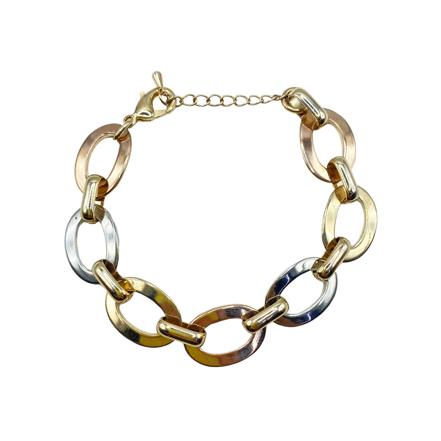 Pulsera Eslabones Oro Florentino
