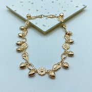 Tobillera Hearts & Flowers