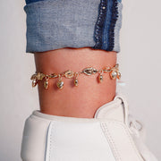 Tobillera Hearts & Flowers