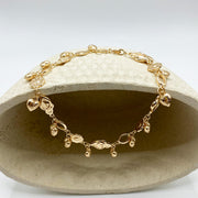 Tobillera Hearts & Flowers