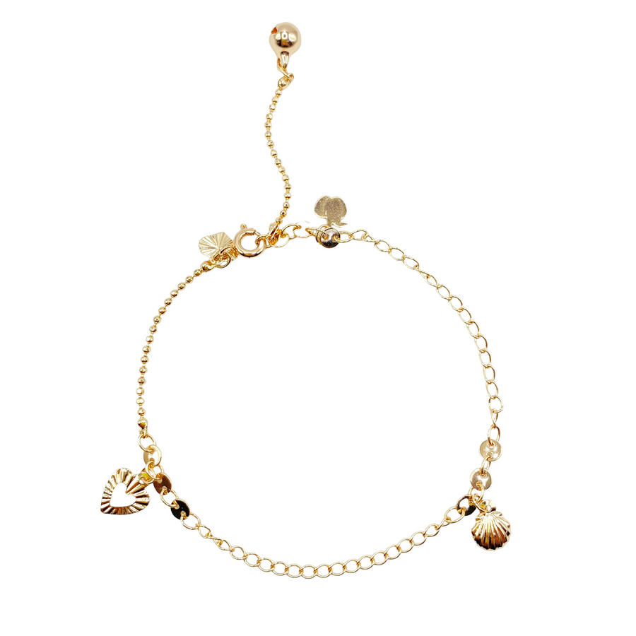 Tobillera Shell con Llamador de Ángel