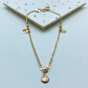 Tobillera Shell con Llamador de Ángel