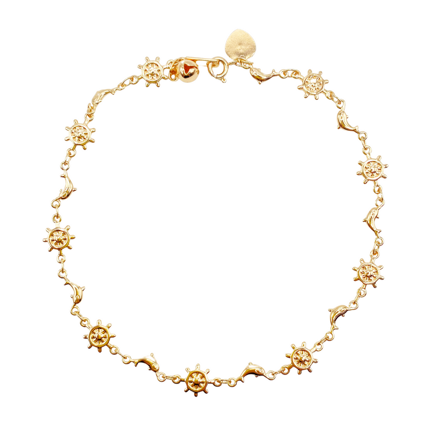 Tobillera Timón con Llamador de Ángel