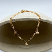 Tobillera Manzana con Llamador de Ángel