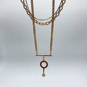 Gargantilla Triple con Llave