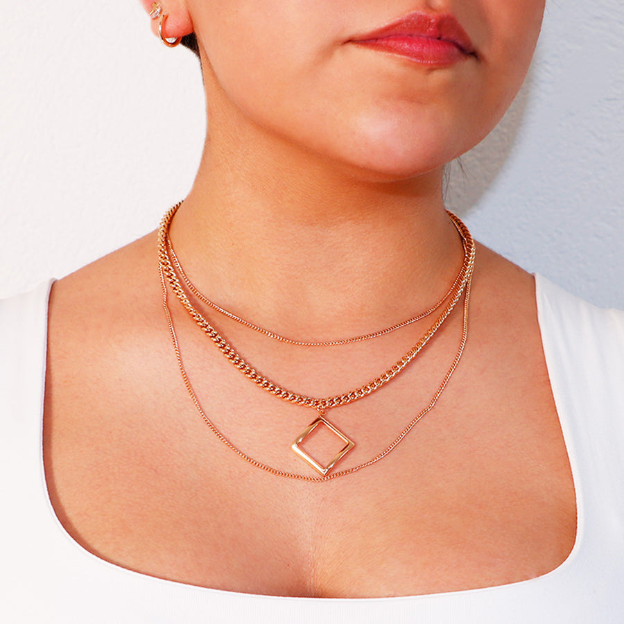 Gargantilla Triple Rombo