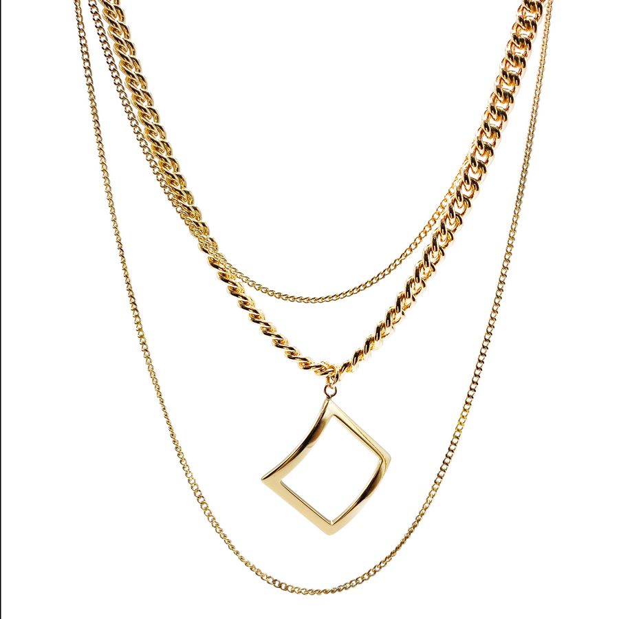 Gargantilla Triple Rombo