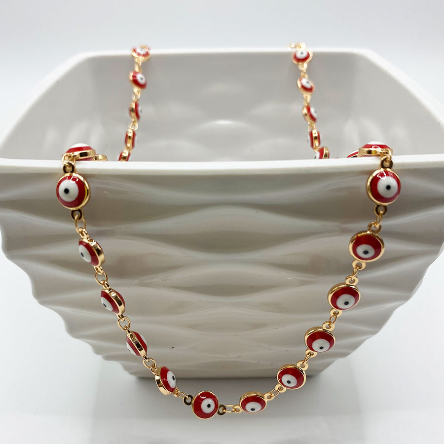 Gargantilla Red Evil Eye