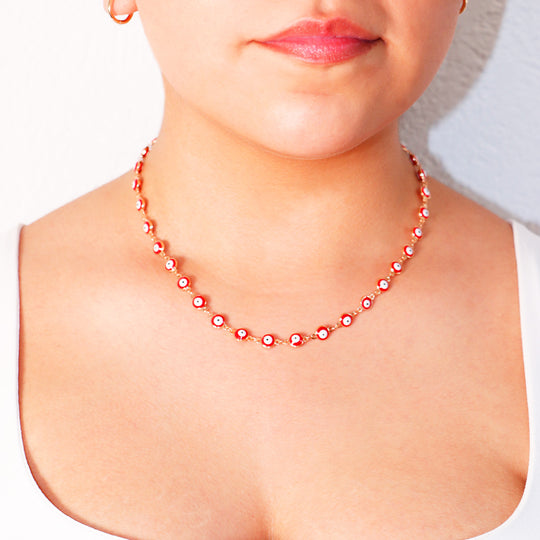 Gargantilla Red Evil Eye