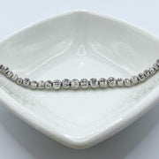 Pulsera Perlas Plateada