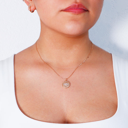 Gargantilla Evil Eye con Zirconia