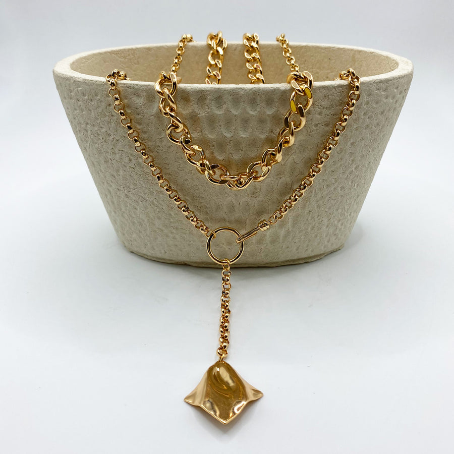 Gargantilla Triple Wave Diamond