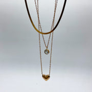 Gargantilla Doble Heart & Dot