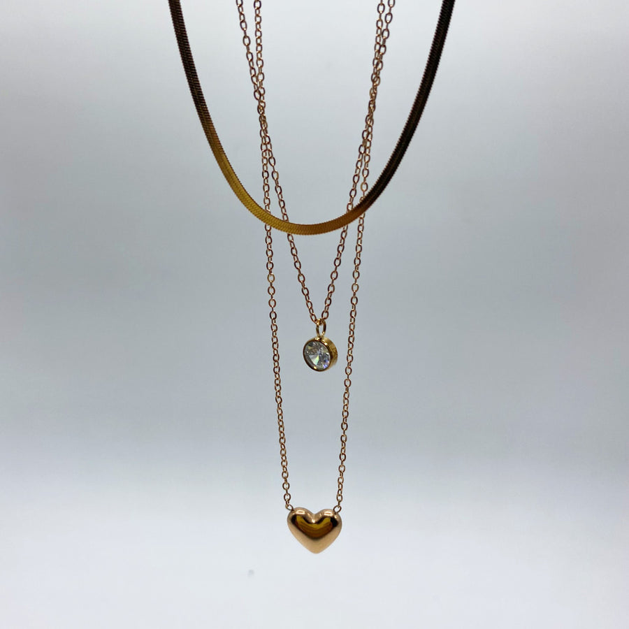 Gargantilla Doble Heart & Dot