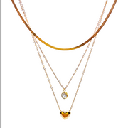 Gargantilla Doble Heart & Dot